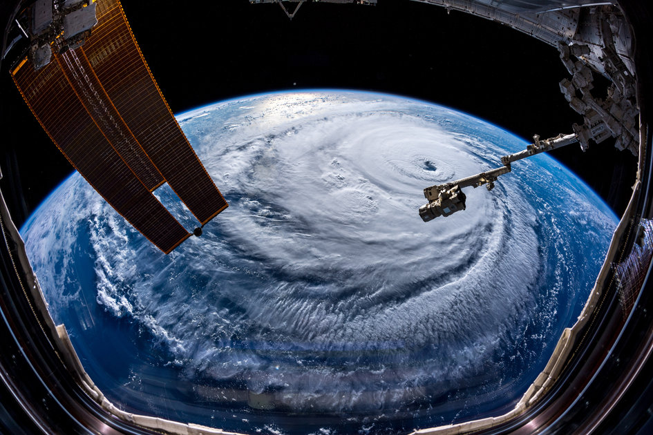 Hurricane Florence wide-angle